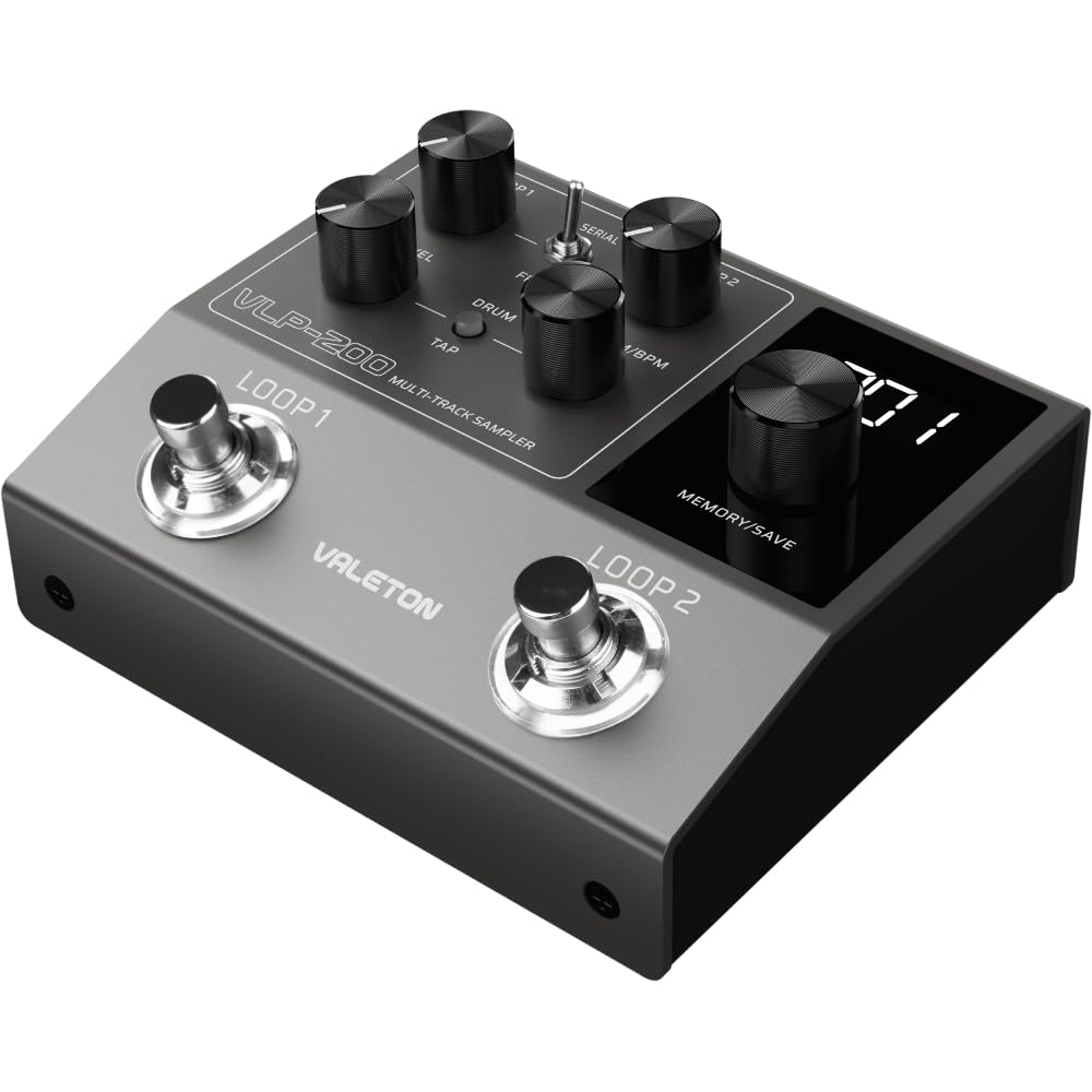 Valeton Sampler Two Looper und verschiedene Schlagzeugrhythmusmuster VLP-200 Mehrspur - voll ausgestattet