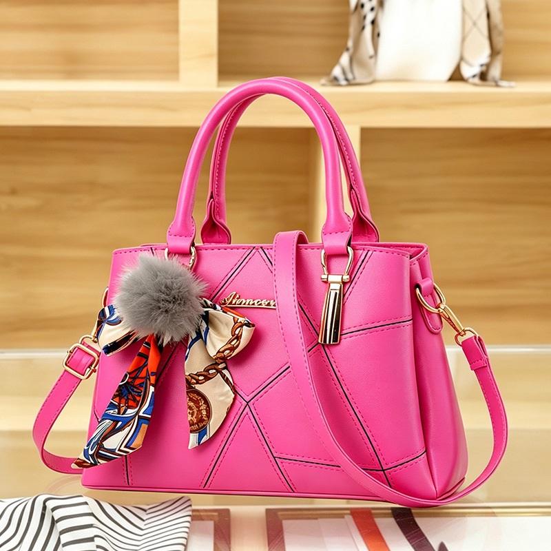 Elegant Diamond Lattice Design Roomy Ladies Tote Bag, Multiway Top Handle Shoulder Crossbody Purse For Daily Commute