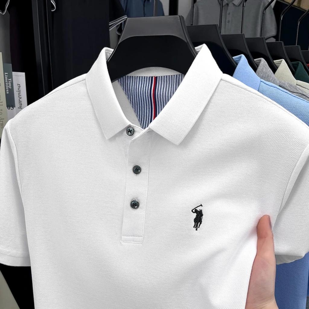 STORN High End Brand 100% Cotton Short Sleeve Polo Shirt Men Luxur Pony Embroidery Comfort Breathable Fashion T-shirt Summer New Top
