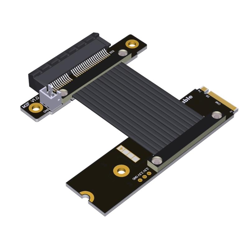 M.2 NVMe To PCIE Cable Male To Female Adapter Extender PCIE LAN Card Fast Speed Data Transfer 64Gbps