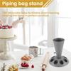 M-Modern-Piping Bag Holder With 8 Slots Nozzles, Plastic Pastry Bag Stand For Cake Decorating Kit A