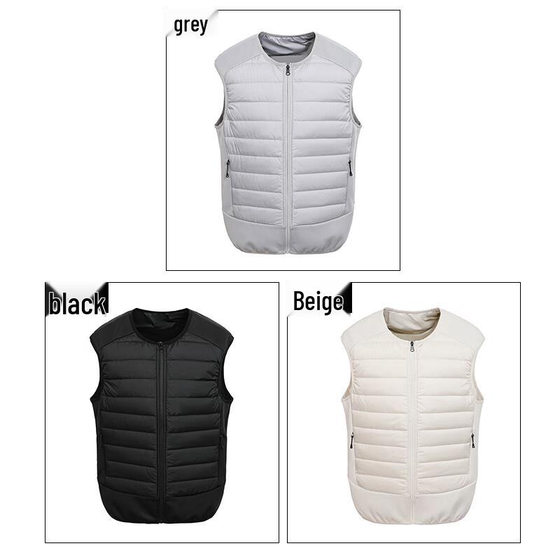 JEANSWEST Men's Warm Round Neck Down Vest