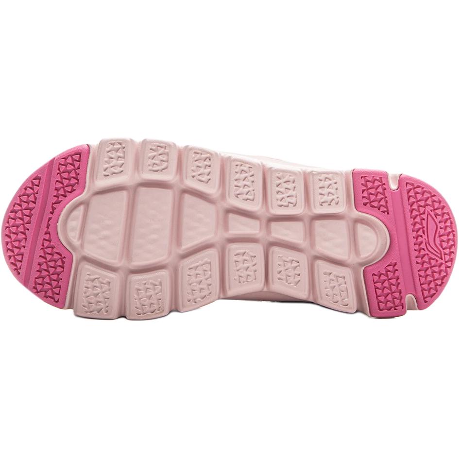 Li Ning Kids Sports Lifestyle Little Aurora Comfortable Fashion Versatile Casual Shoes Kids Casual Shoes Standard-White Pink YKNU090-22