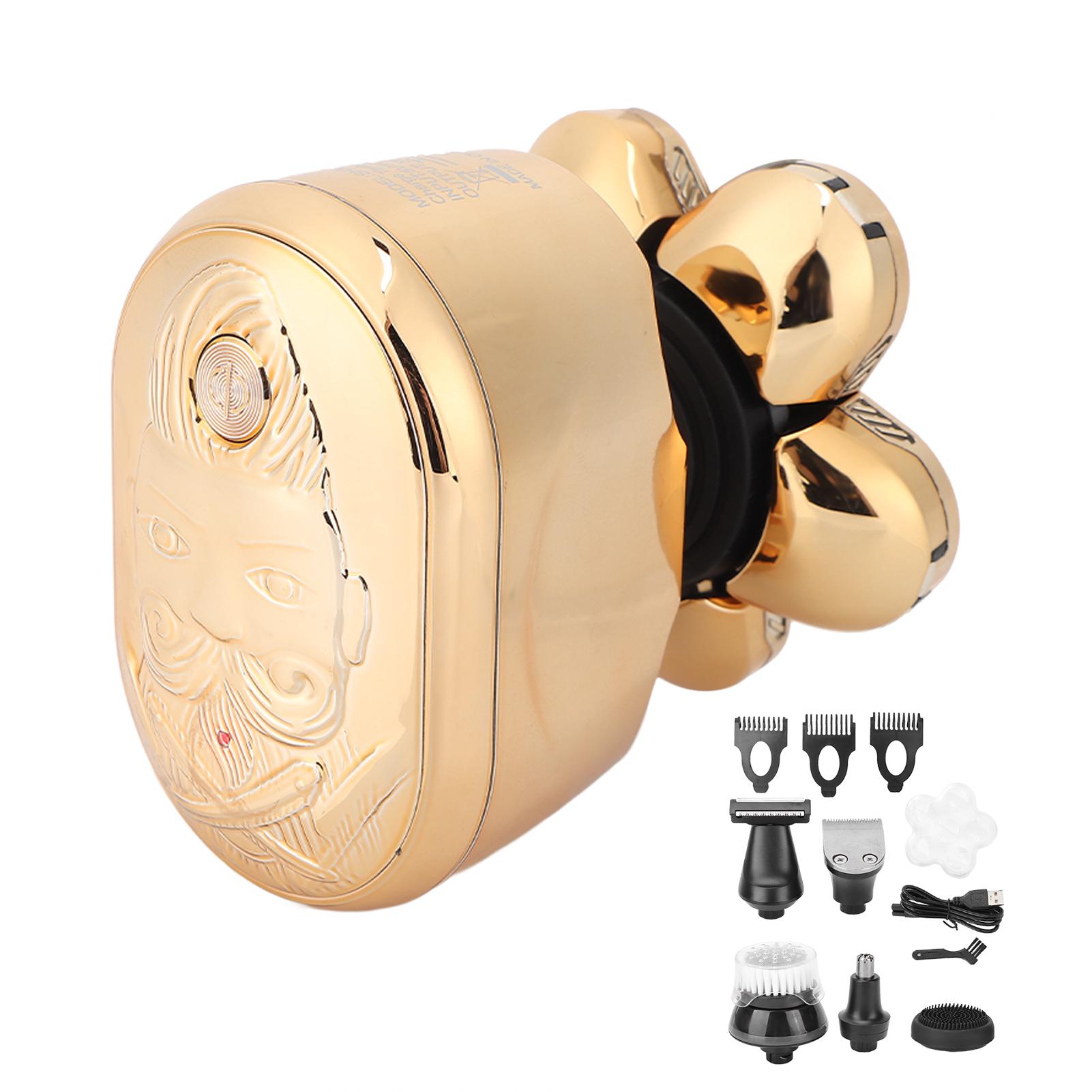 

Электробритва 6 лезвий перезаряжаемый многофункциональный ЖК-цифровой дисплей триммер для лысой головы 5 Вт