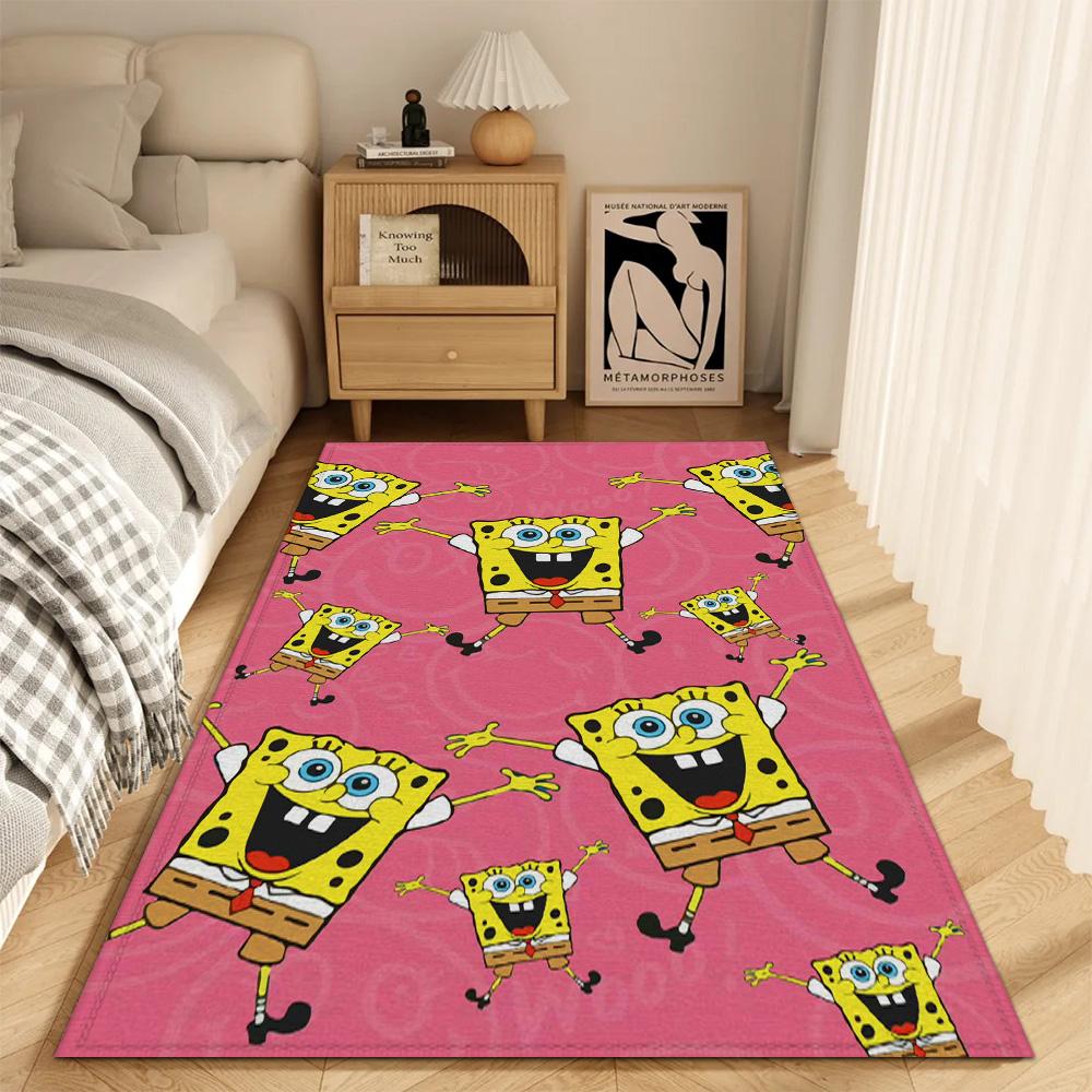 Fashion Entrance Mat Living Room Rugs Decoration S-spongebob Kitchen Carpet Super Absorbent Bathroom Rug Bath Mats Balcony Door