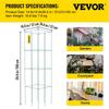 Tomato Cages, 14.6" X 14.6" X 39.4", 6 Packs Square Plant Support Cages, Green PVC-Coated Steel Tomato Towers for Climbing Vegetables, Plants,