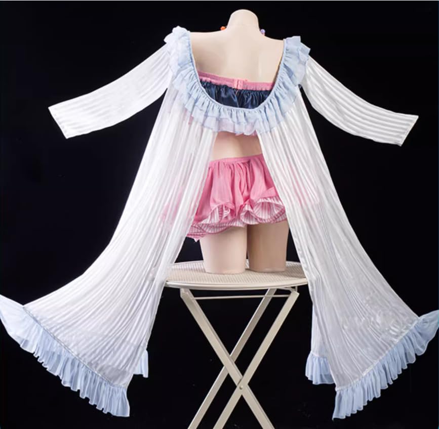 [Lavender] Shirasu Azusa Cosplay Christmas Halloween Costume Swimsuit for Photoshoots, Size S