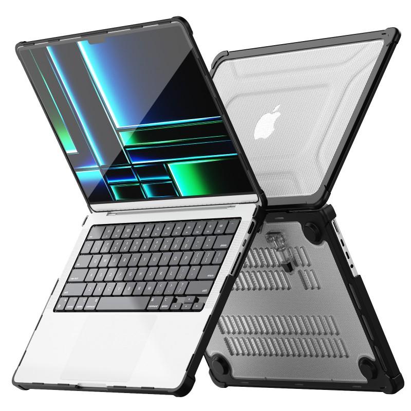 MacBook Pro 14-inch Full-Body Protective Case TPUPC Shockproof Cover Anti-Fingerprint Slim Fit M1 M2 M3