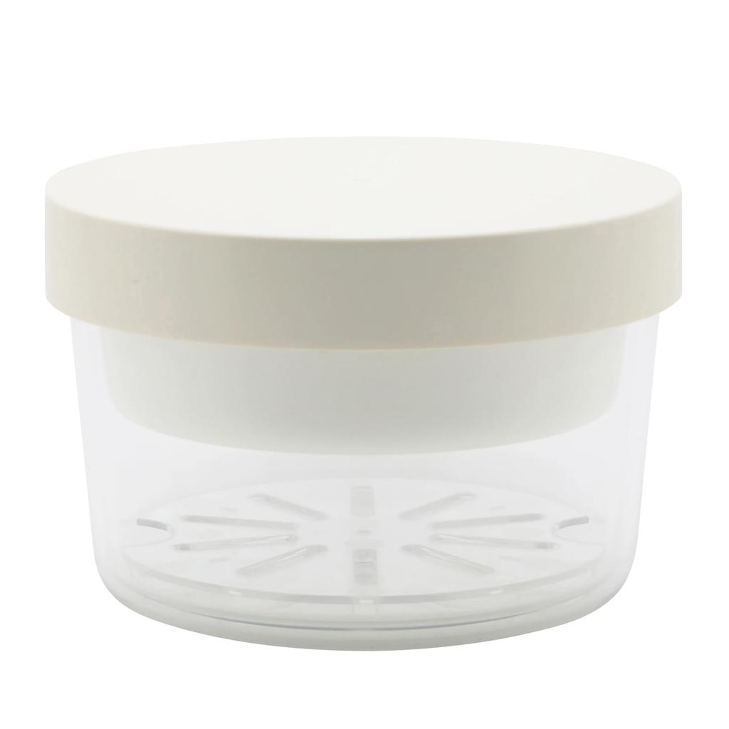 Miyoshi Seisakusho Noodle Lunch with Integrated Ice Milk GEL-COOL Pack, Round, White, 0101-0233