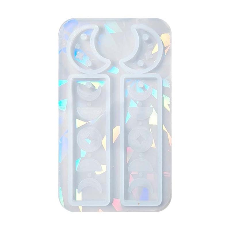 

Little Moon Silicone Mold Resin Mold DIY Keychain Jewelry Earring Pendant Tool Craft Making Supplies чистый