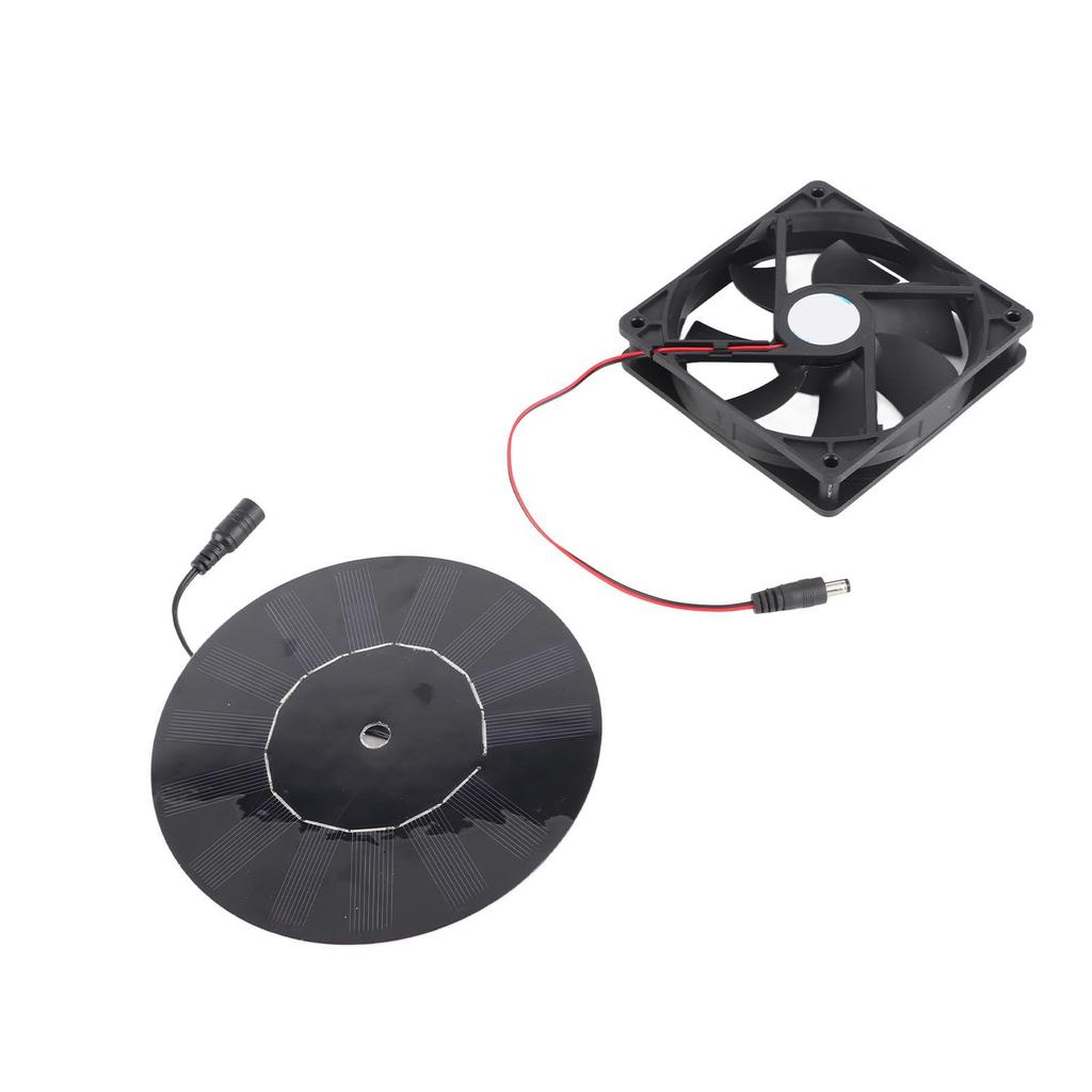 5W Chicken Coop Exhaust Ventilation Fan Monocrystalline Silicon Pet Cat Dog House Solar Fan for Farm