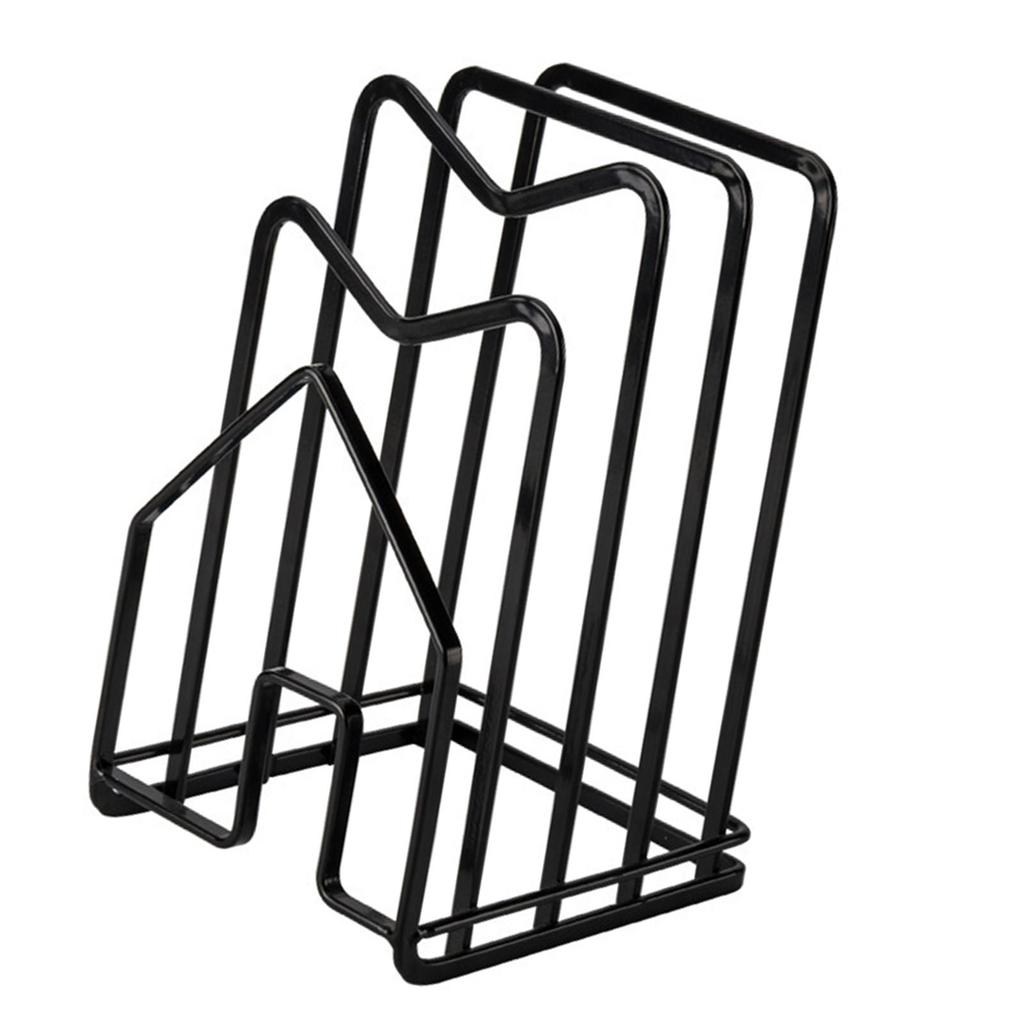 Chopping Board Storage Rack Multifunctional Pot Pan Lid Stand Holder Iron Good Ventilation Kitchen Countertop Organizer