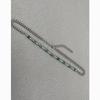 Handcrafted Stainless Steel Pendant Necklace Featuring Bamboo Chain And Green Stone For Gift