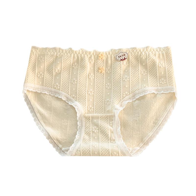 Damen Sommer Reine Baumwolle Taille Bequem Atmungsaktiv Dreieck Slips