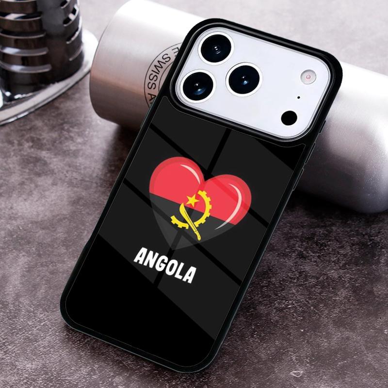 Angola flag Phone Case For iPhone 17 16 15 14 13 12 11 Pro Max Plus 17Air Soft Silicone Cover
