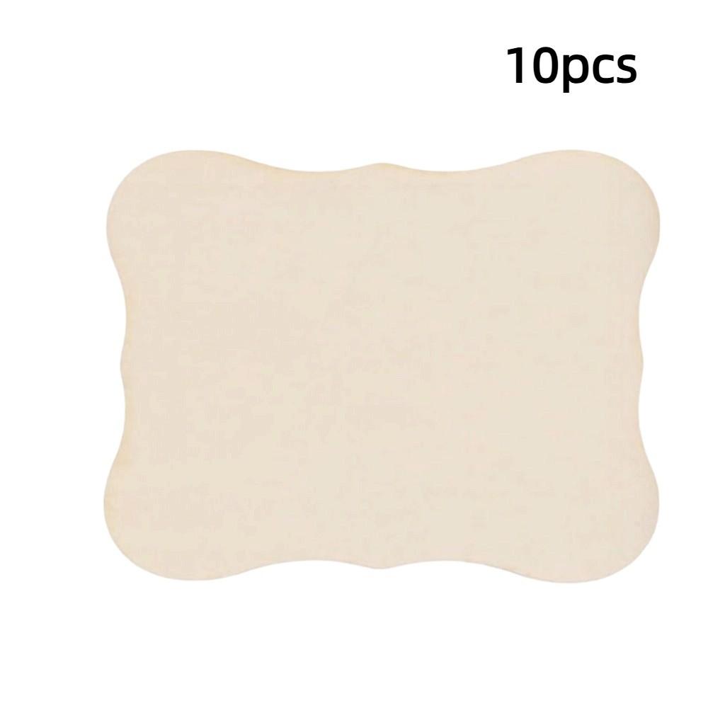 

10pcs New Blank Wooden Slices Irregular Rectangle Wood Cutouts Ornaments Christmas Decoration Painting Writing