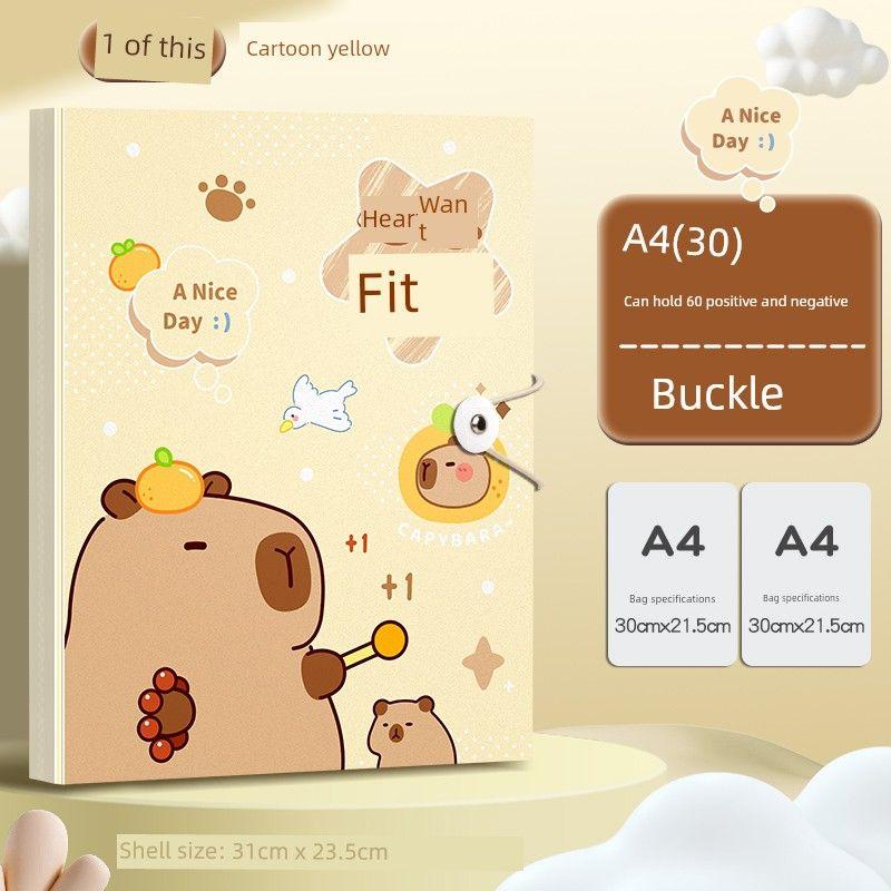 Transparent Insert Loose-Leaf for Pupils Cute Student Sheet Music Folder Paper Learning Involution Organize Fantastic Multi-Layer Thickened Supplies