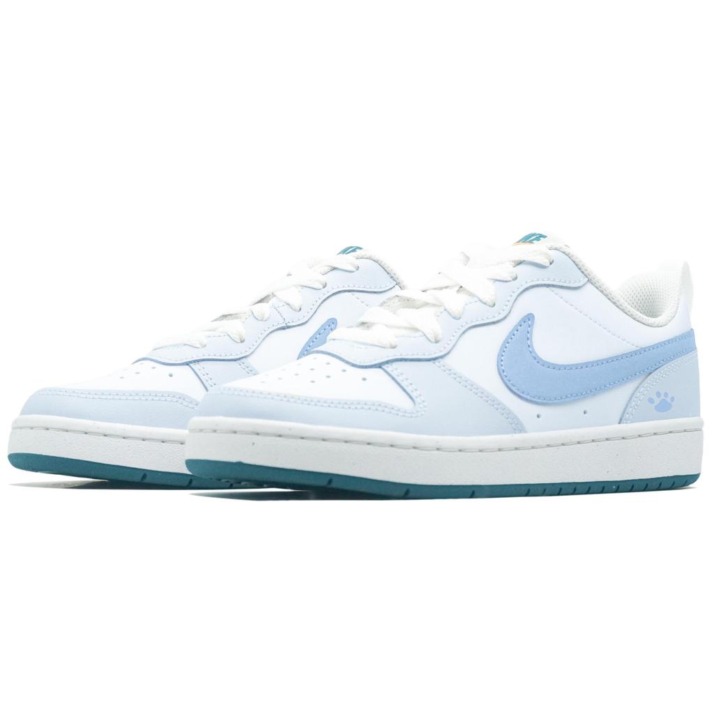 Nike Court Borough Maris Sal Bubble Low top Skateboard Shoes Women's White Blue BQ5448-017(Team1321-)