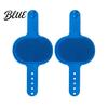 Pet Bath Brush Care Comb Strap Pad Cat Grooming 2Pcs Silicone Self Groomer With Cats