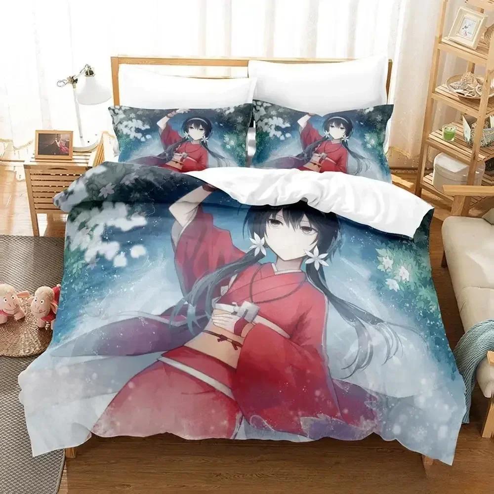 

Comforter 3D Print Anime Kawaii Girl Kyouka Bedding Set Single Twin Full Queen King Size Bed Set Adult Kid Bedroom S Comforter (quilt)-EU Single(135*200cm)3pcs