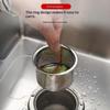 Sink Strainer Plug 304 Stainless Steel Anti-Clog Design with Easy Lift Handle for Kitchen Bathroom Drains