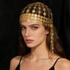 Round Exotic Forehead Chain Korean Style Long Tassels Hair Chain  Headgear Accessory