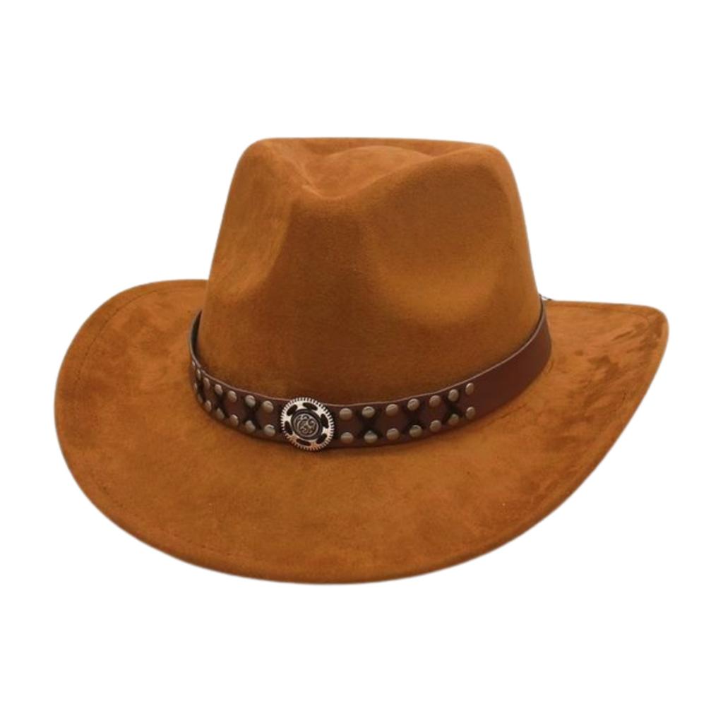 Vacation Travel Horseback Riding Hat Cowboy Hat Vintage Versatile Suede Jazz Hat
