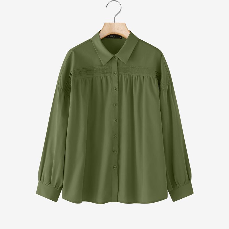 ZANZEA Dámská ležérní halenka s dlouhým rukávem s dlouhým rukávem