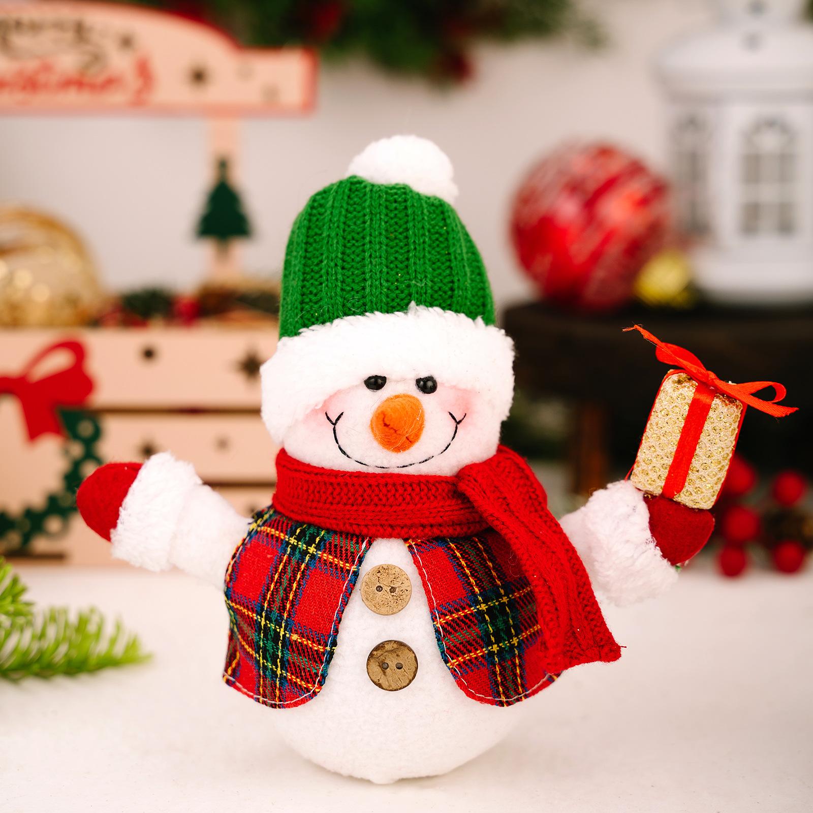 

Lighed Christmas Snowman Doll Decorations Luminous Doll Christmas Snowman Ornaments With Lights Night For Bedroom One Size