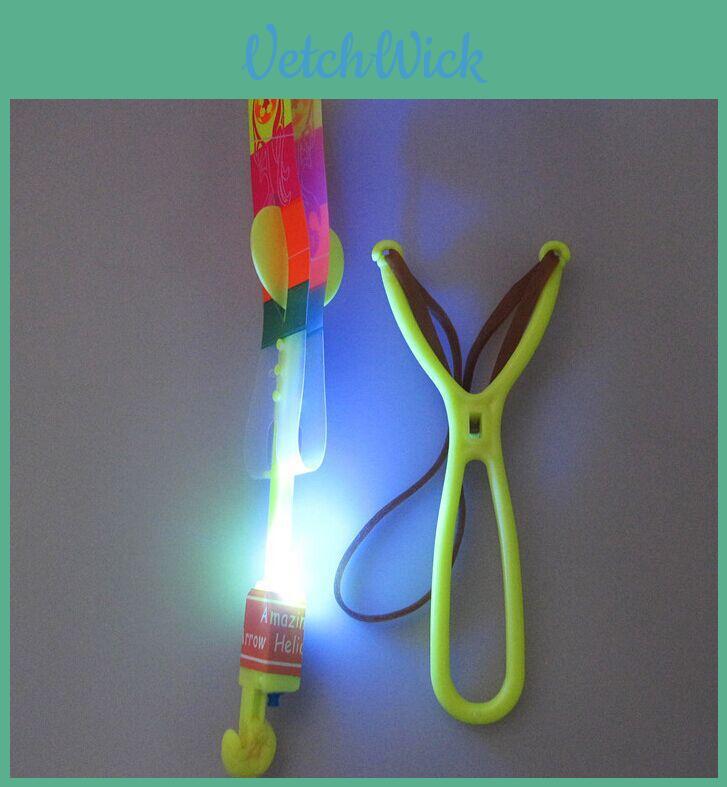 Colorful Led Sling Shot Toy Arrow Copter Perfect For Fun Indoor And Outdoor Play