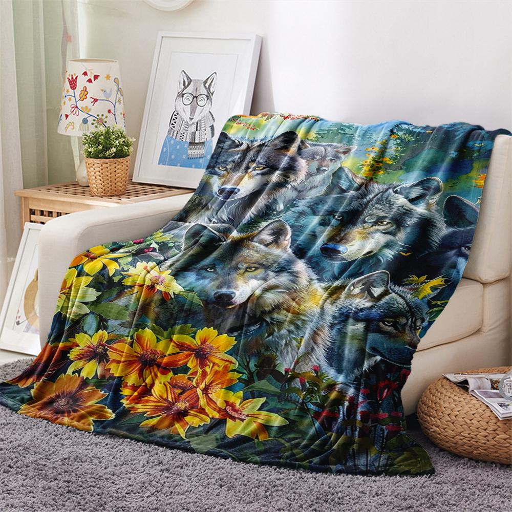 1 Peça Manta de Flanela com Estampa de Desenho Animado, Alta Qualidade Confortável para Todas as Estações, Decoração de Casa, Calor e Conforto, Perfeita para Presente de Natal Aniversário