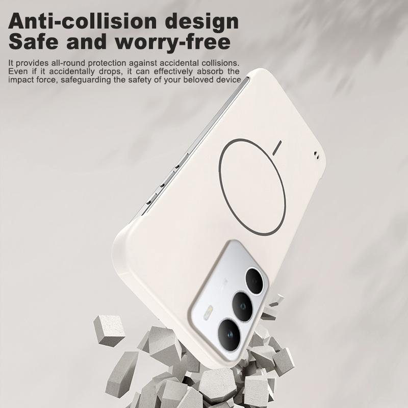 Pro Magsafe Bezrámový kryt na telefon Pro OPPO Realme C71 Ultra tenký Bezrámový Pevný PC Magnetický Matný kryt Pro Realme C71 Nárazník