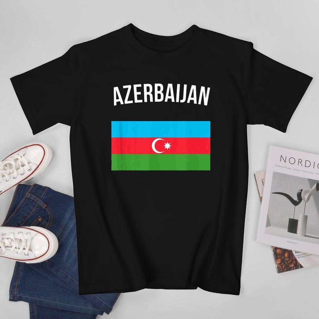 More Design Azerbaijan Flag Azerbaijani Unisex Tshirt Tees Tshirt Oneck T Shirts Unisex Boys Clothing 100 Cotton