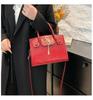 2025 Podzimní Minimalistická Retro Crossbody Taška přes Rameno s Krokodýlím Vzorem