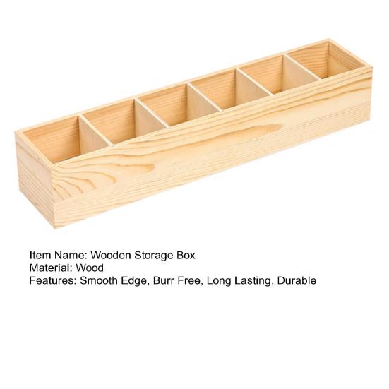 Paint Brush Storage Case Smooth Edge Burr Free Large Capacity Multiple Compartments Rectangular