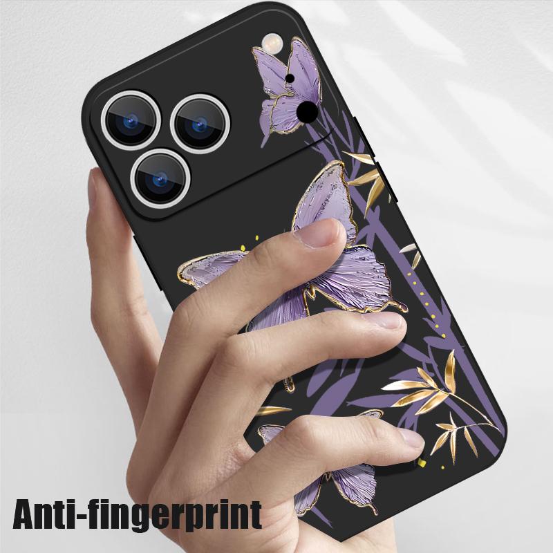 Case For Samsung Galaxy S24 S25 S26 Ultra S23 S22 Ultra S21 S20 FE Butterfly Bamboo Pattern Lanyard Case For Samsung A56 A17 A26 A16 A36 A55 A54 A15