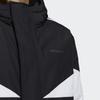 Adidas Neo Colorblock Stripe Sport Hooded Down Jacket Men Jackets Black H45243