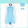 The Betty Flintstones Cosplay Costume Dress Halloween Party Performance Stage