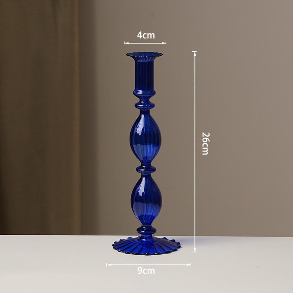 Modern Glass Candle Holder Nordic Home Decor Romantic Candlelight Dinner Candlestick Dining Table Decoration Wedding Party Decor