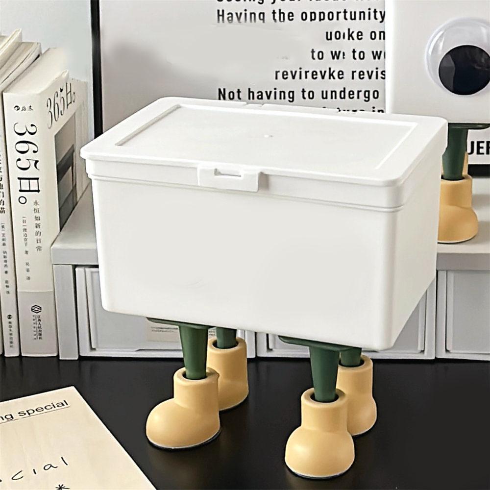 Klapp-Aufbewahrungsbox Kleine Karten-Aufbewahrungsbox Schreibtisch-Organizer Staubdicht Schreibwaren-Etui Aufbewahrungsbox Behälter mit großer Kapazität