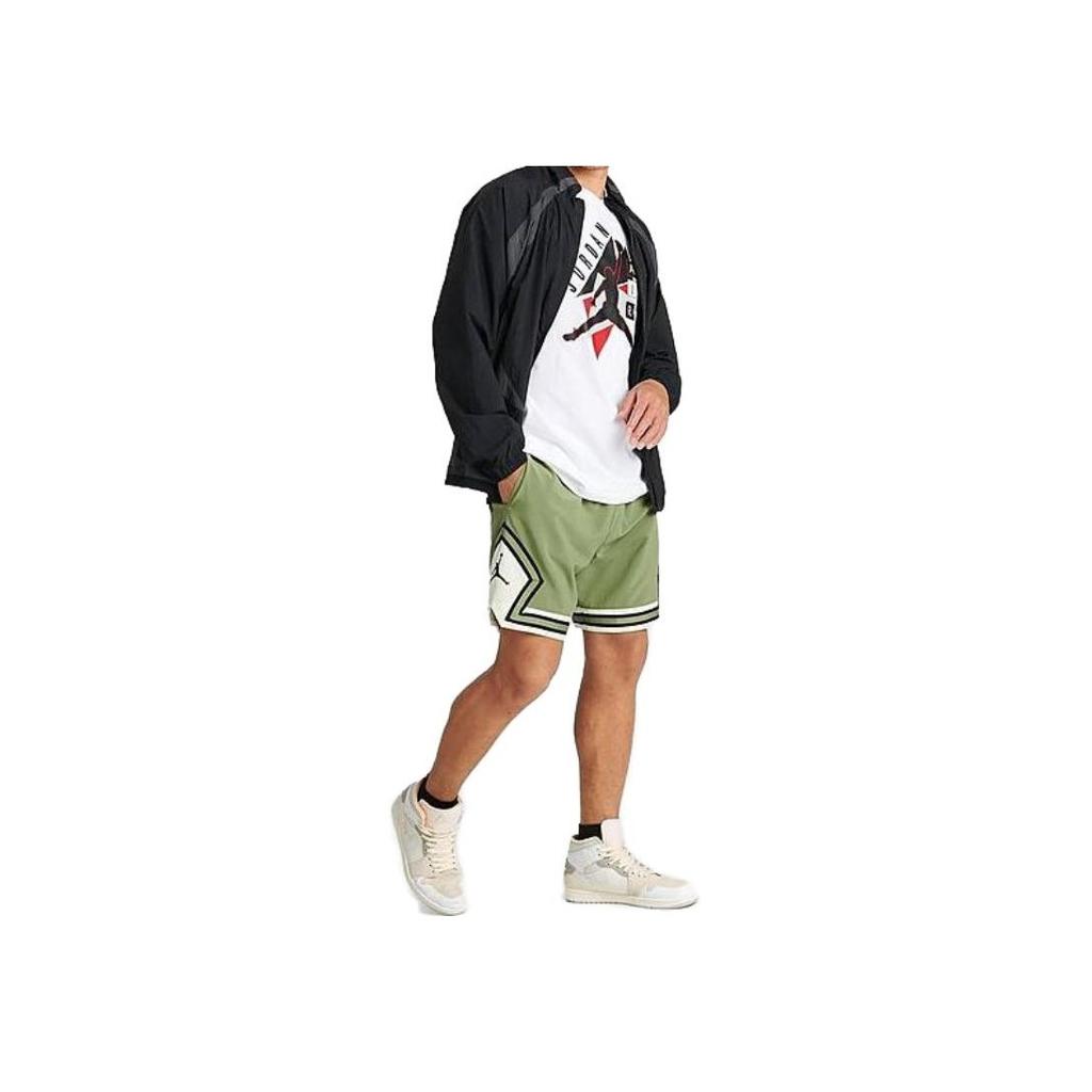 Jordan Dri-FIT Sport Pieced Contrast Strap Athletic Shorts Herren Unterteile Olivgrün FB7580-340