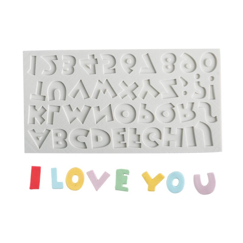 Alphabet Numbers Silicone Mold Fondant Sugarcraft Cake Chocolate Decorating Tool Alphabet Numbers Silicone Mold Fondant Sugarcraft Cake Chocolate Decorating Tool