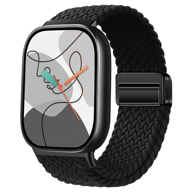 Magnetic Strap for Xiaomi Smart Mi Band 9 Pro/8 Pro Watch Band Comfortable Stretchable Braided Correa Redmi Watch 4 5 6 Brecelet