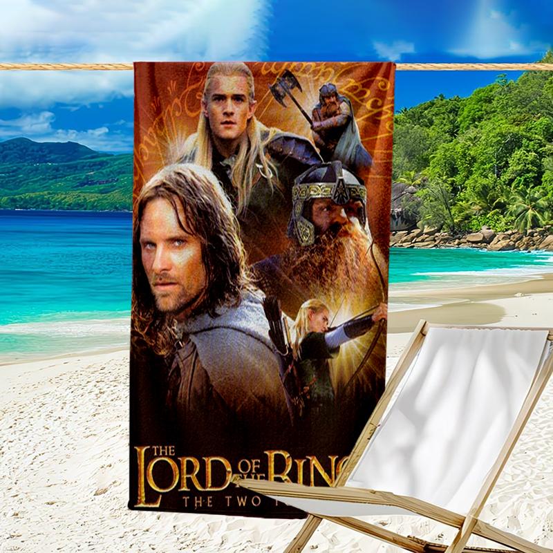 Ultra-Soft Beach Towel with The Lord of the Rings Theme,Ideal for Pool - Camping, Diving - Perfect Travel Essential, Vibrant Beach Towel.