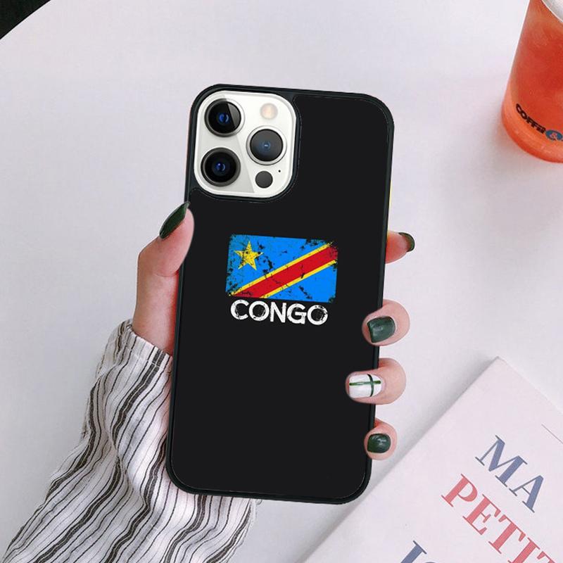 Congo Flag Phone Case For iPhone 17 Air 14 13 12 16Pro Max 15 Plus Max Cover Shell coque