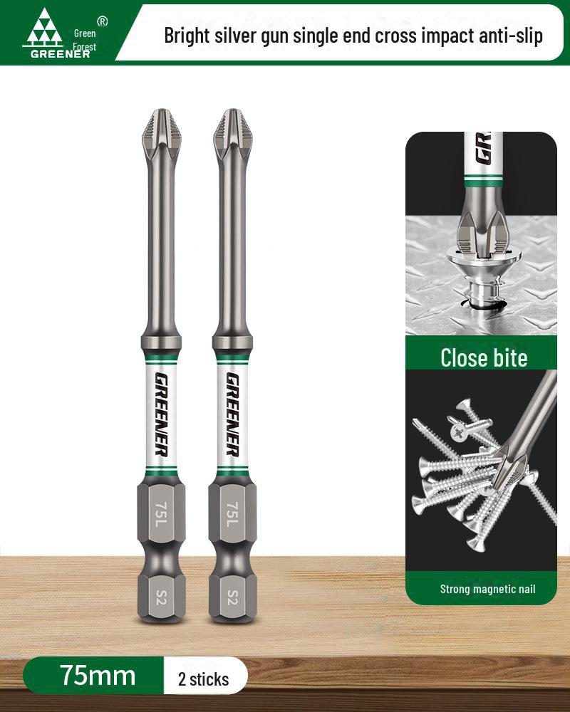 Green Forest Magnetic Non-slip Electric Screwdriver & Flashlight Drill Set