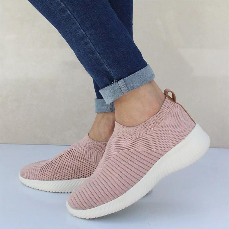 Sneakers Damenschuhe Vulkanisierte Plateauschuhe Flache Chunky Sneakers Socken Damen Sneakers Slip On Tennis Damenschuhe Frau