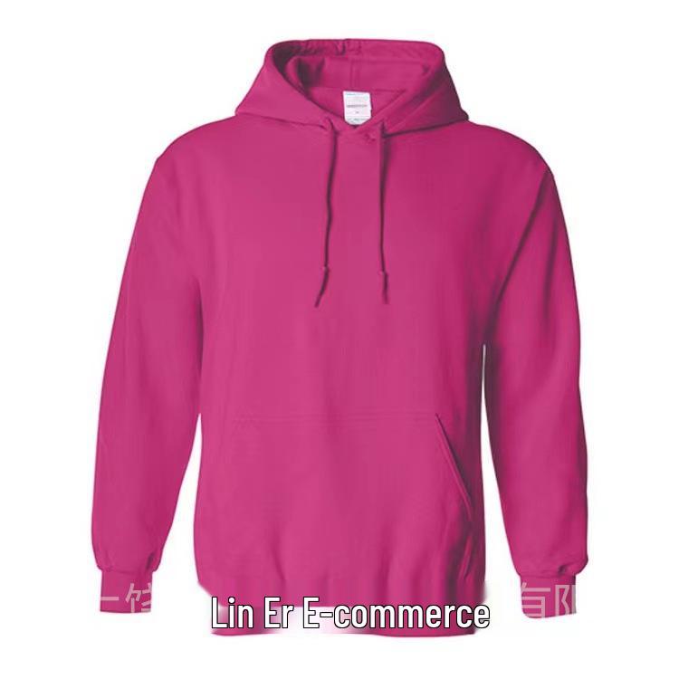 Unisex Solid Color European-Size Hooded Fleece Sweatshirt - Multiple Colors, Casual Sportswear Hoodie Pullover