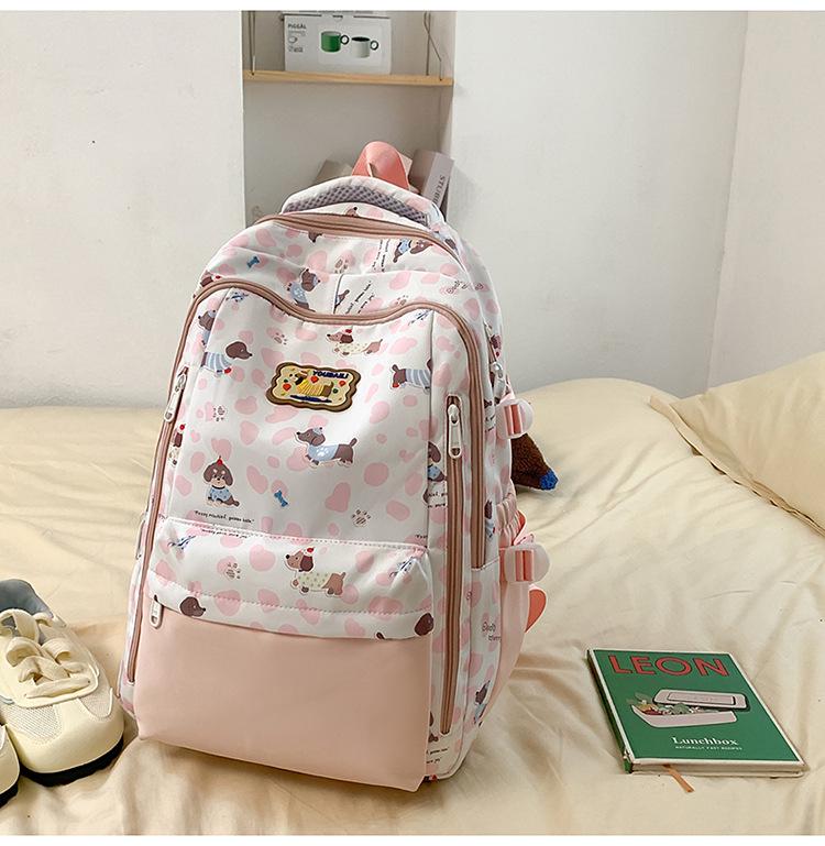 Ultra-light Backpack for Girls: Ideal for Middle & High School Students, Printed Laptop Backpack, Outing Handbag, Shoulder Bag