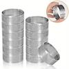 1/5pcs Stainless Steel Round Tart Rings DIY Cake Mousse Mold Baking Tools Dessert Fruit Pie Tartlet Doughnut Perforated Molds